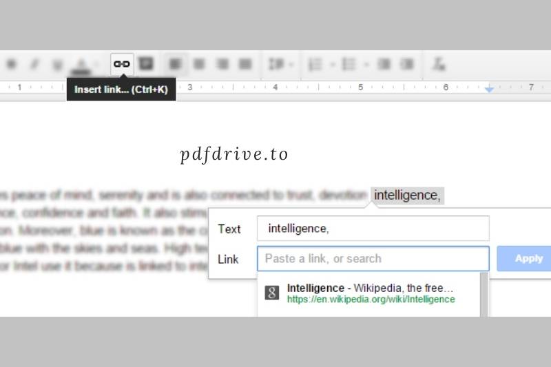 Adding Hyperlinks to Pdf Using Google Docs