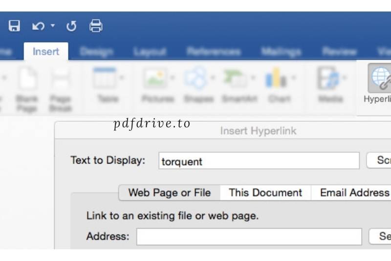 Adding Hyperlinks to Pdf Using Microsoft Word