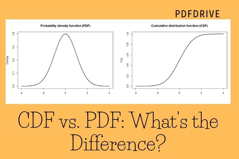 CDF vs. PDF What's the Difference