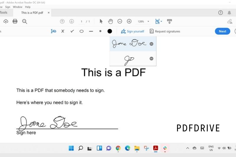 Go to File Save to save the PDF