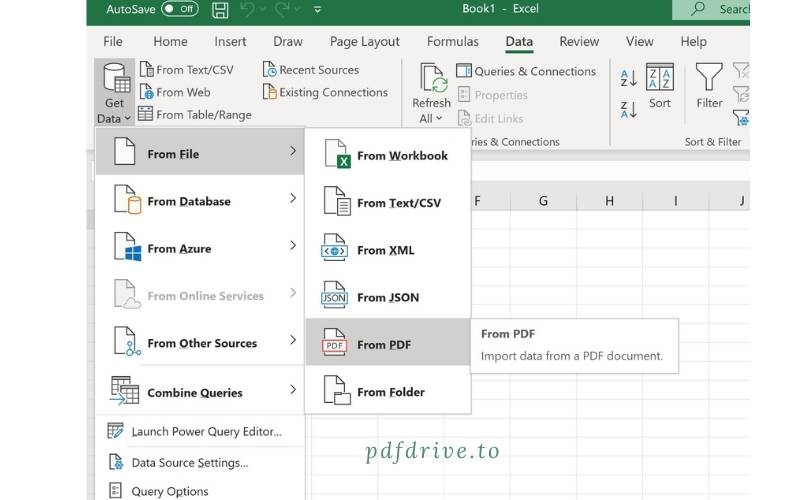 How to Import PDF in Excel with Office 365