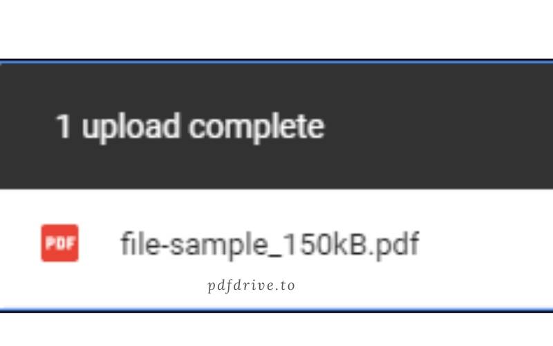 PDF has been uploaded to Google Drive