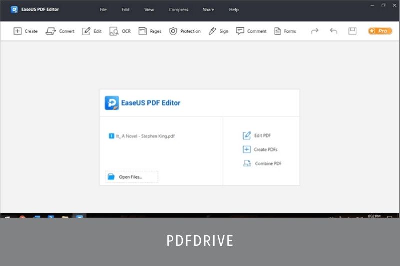 Step 1. Open your PDF file with EaseUS PDF Editor.