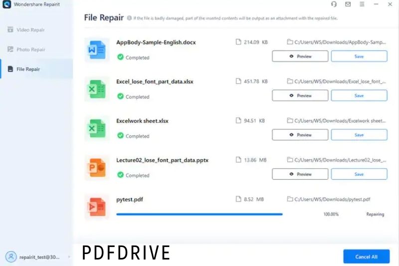 Step 2 Repair the PDF