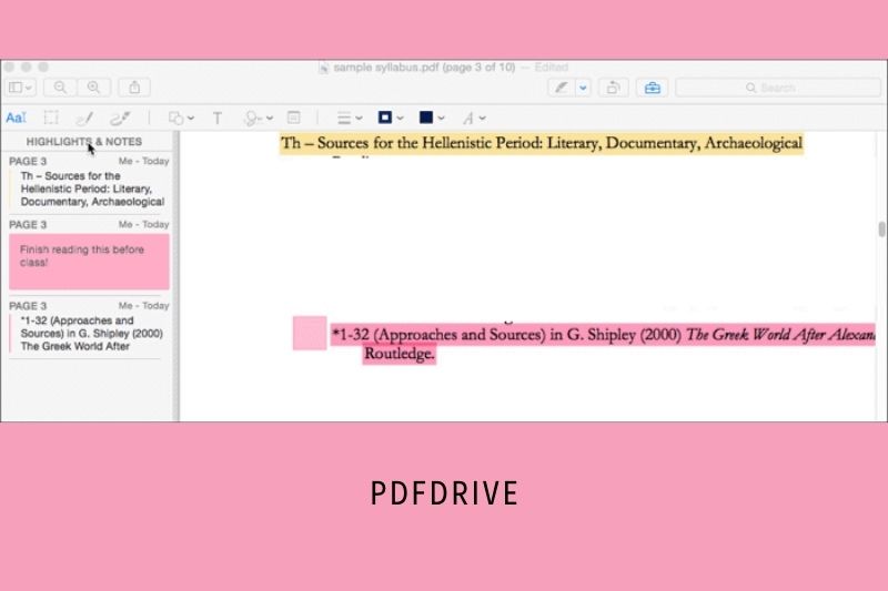 Step 4. Now, you can take PDF notes and add comments to the file.