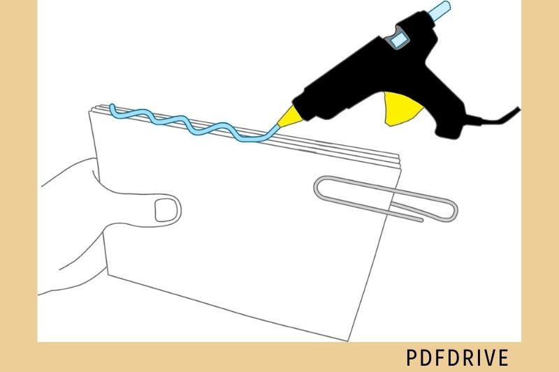 Step 5 Glue the Binding Onto the Folios