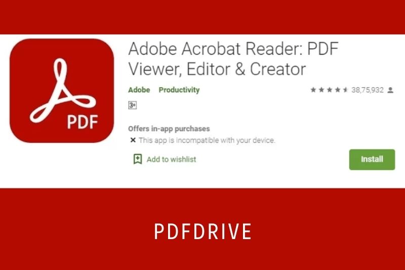 Tap Adobe Acrobat Reader.