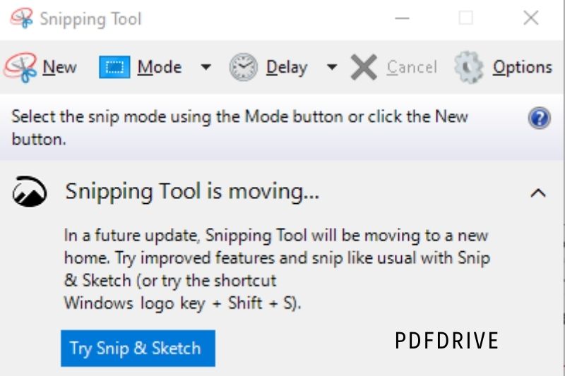 snipping tool.